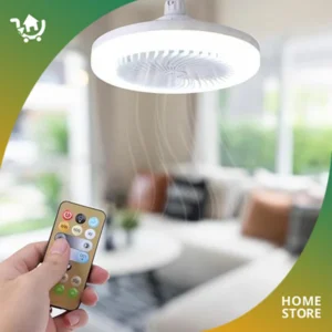 Ventilador con Control – Iluminación 3 Colores y Potencia Silenciosa
