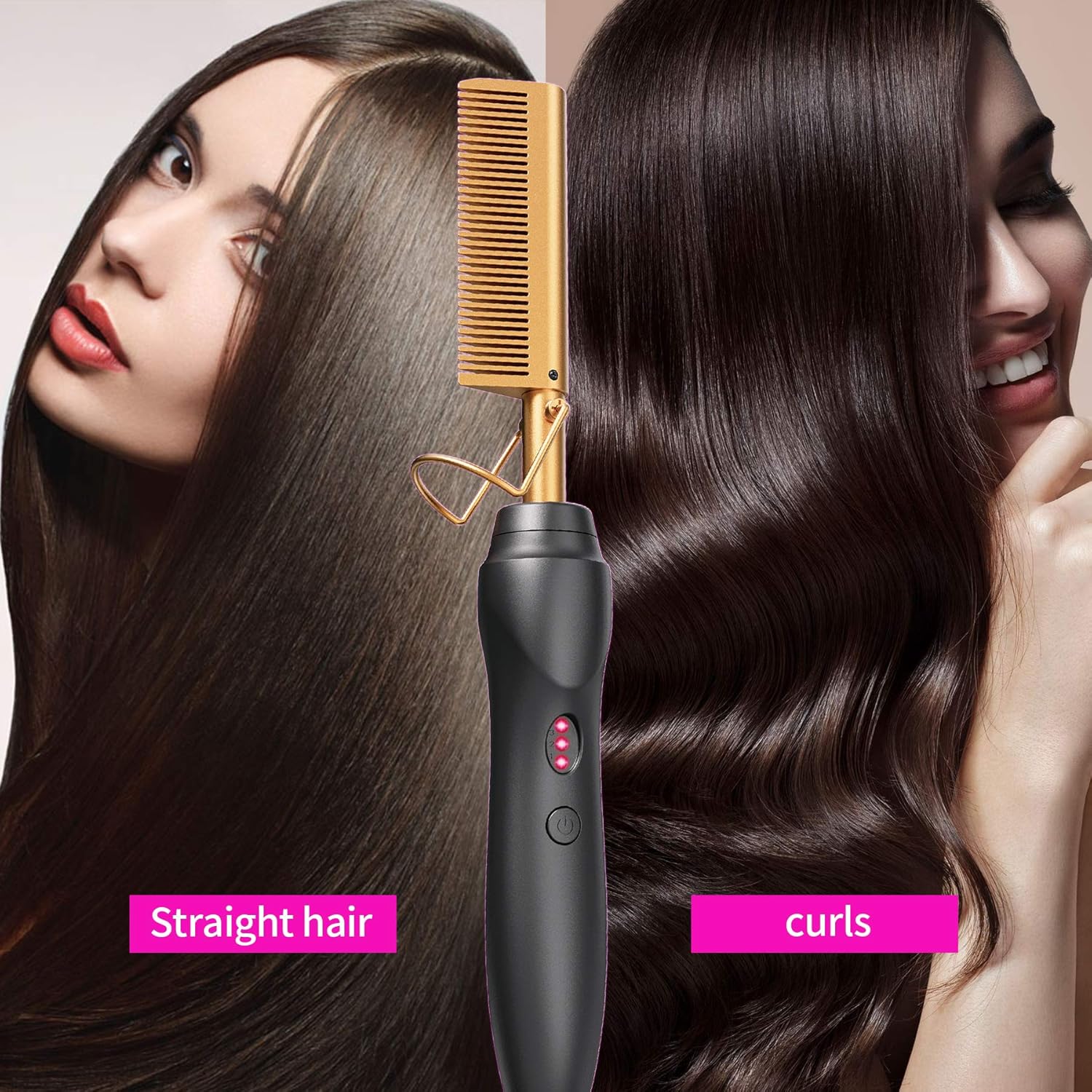 Peine Cepillo Eléctrico – Cabello Liso y Suave en Minutos - Image 2